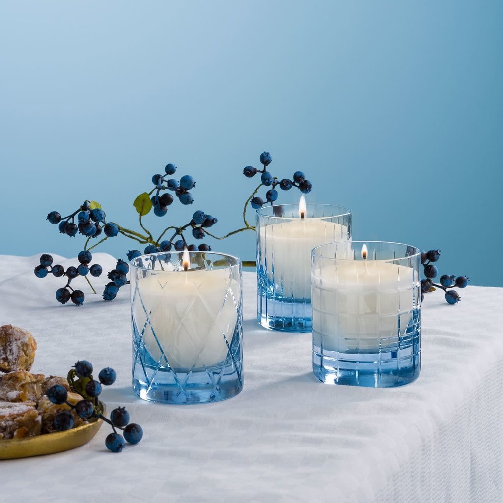 Waterford Cluin Filled Candle Topaz Blue