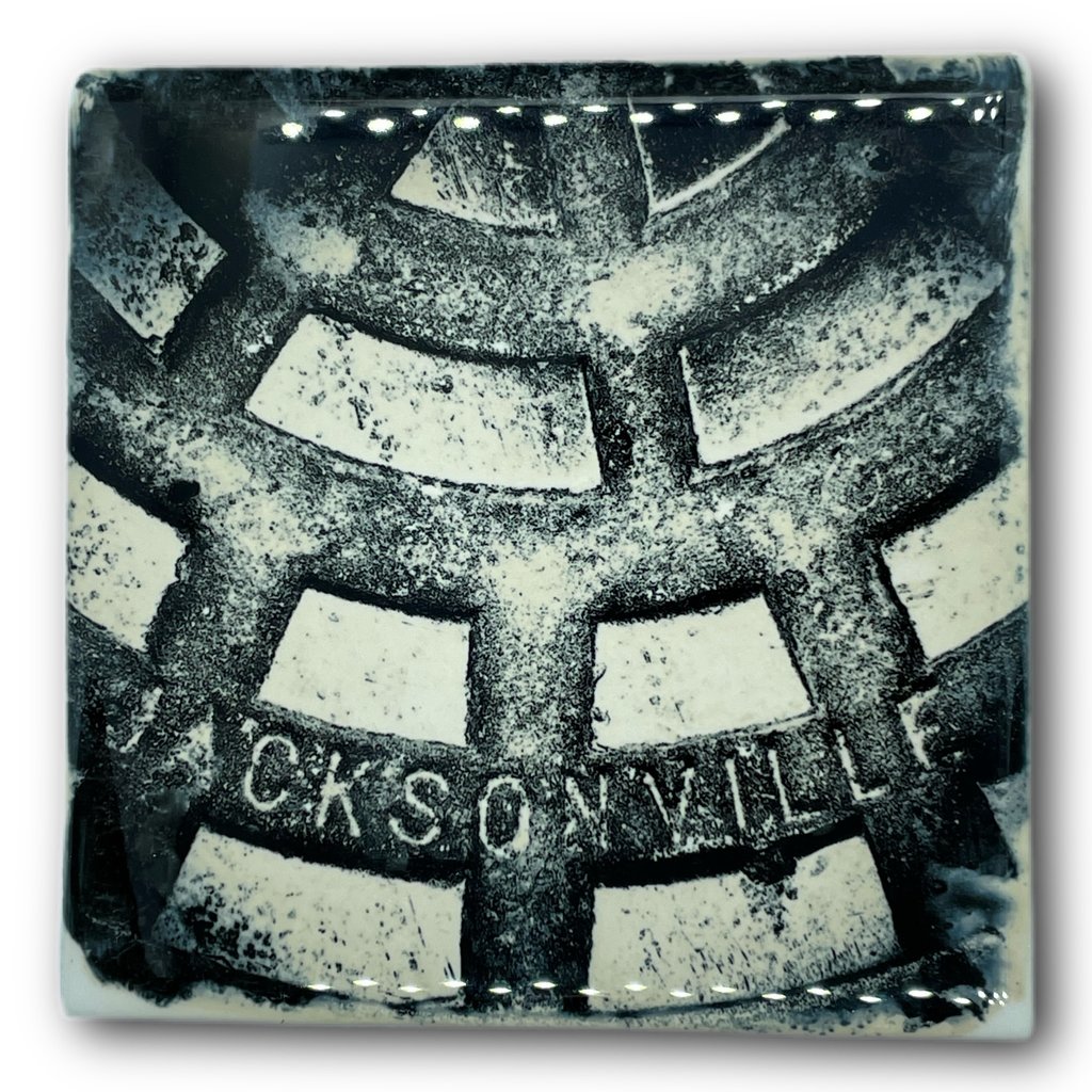 Cityscape Tiles Jacksonville Manhole CoverTile