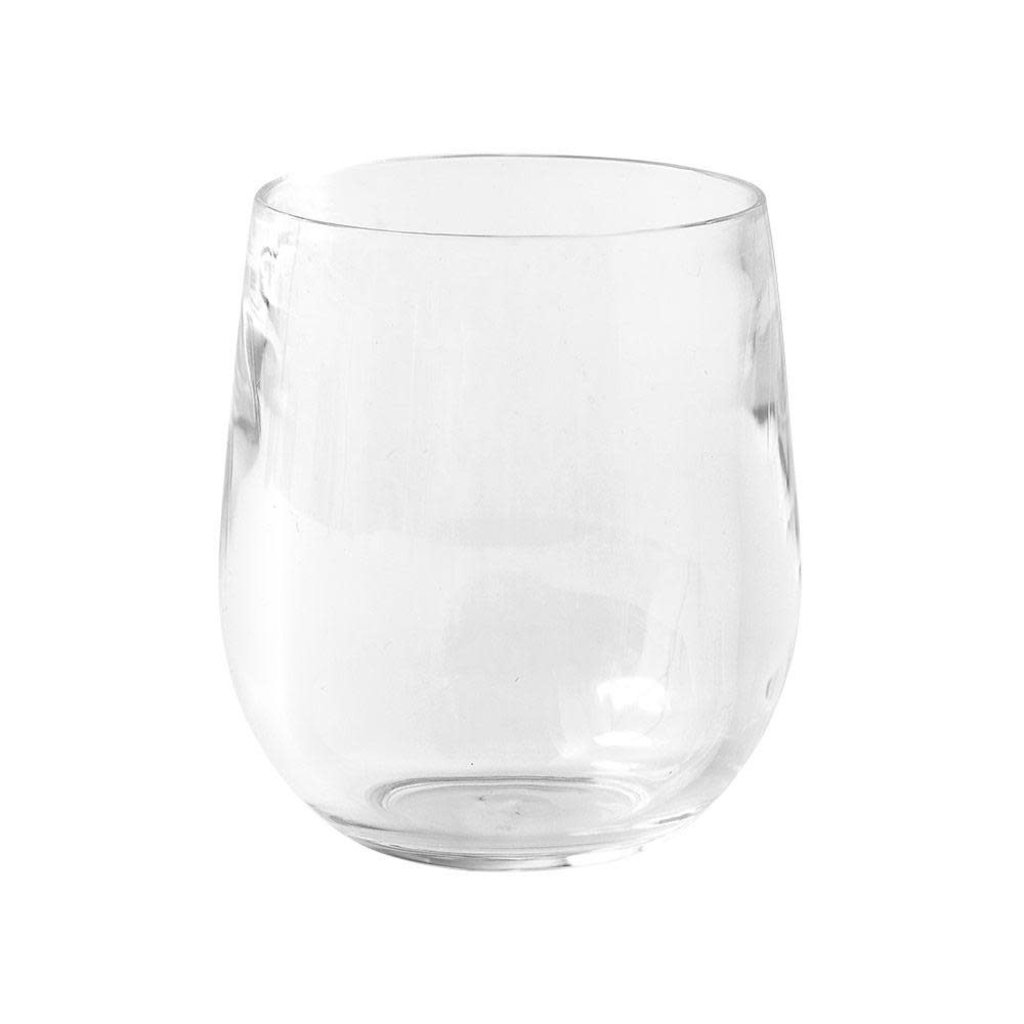 Caspari Acrylic 12oz Tumbler Glass in Crystal Clear