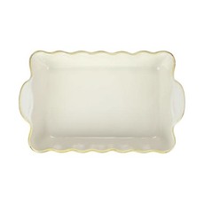 Vietri Italian Bakers Cappuccino Medium Rectangular Baker