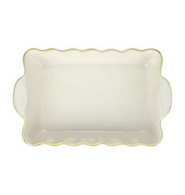 Vietri Italian Bakers Cappuccino Medium Rectangular Baker