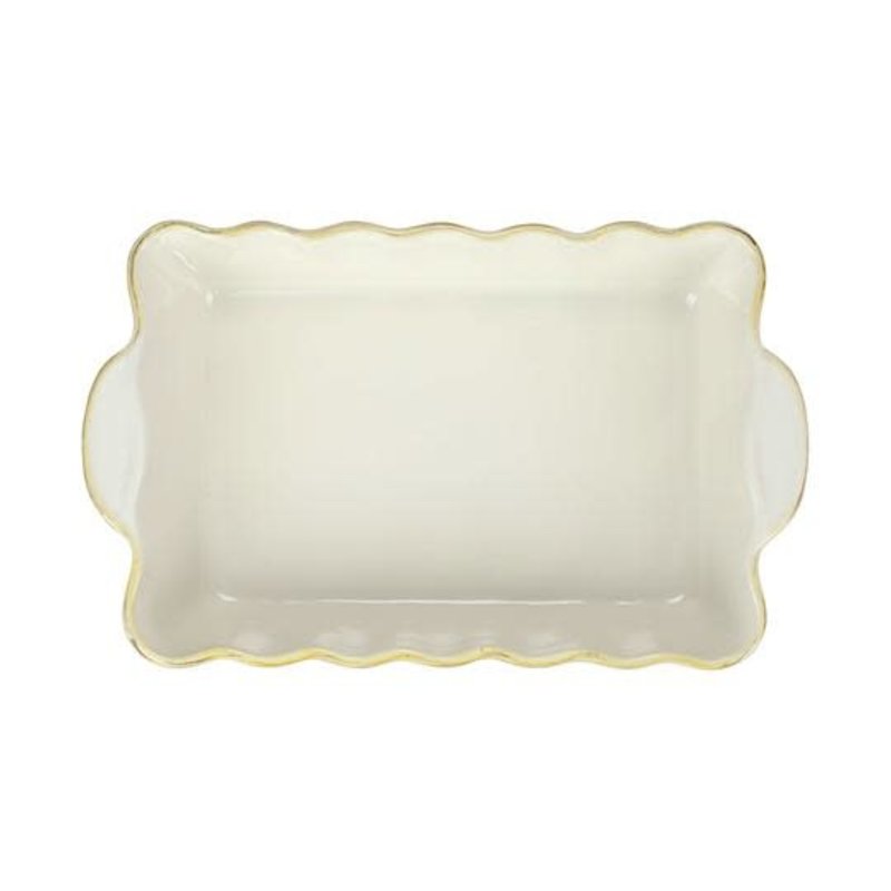 Vietri Italian Bakers Cappuccino Medium Rectangular Baker