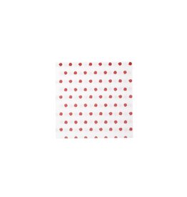 Vietri Papersoft Napkins Dot Red Cocktail Napkins, pack of 20