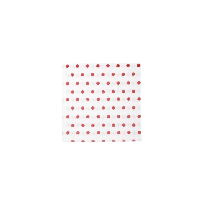 Vietri Papersoft Napkins Dot Red Cocktail Napkins, pack of 20