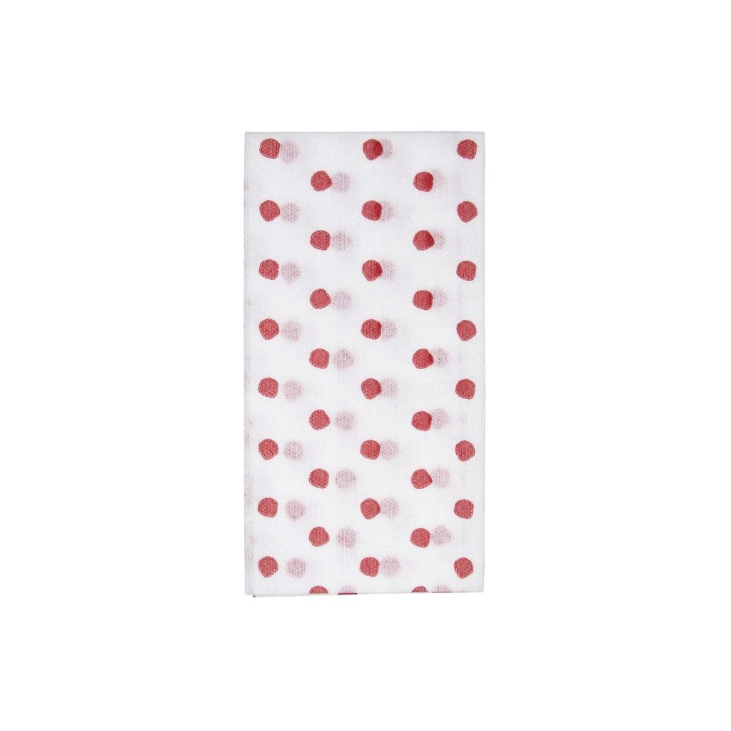 Vietri Papersoft Napkins Red Dot Guest Towel, pack of 20