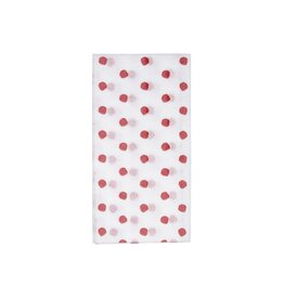 Vietri Papersoft Napkins Red Dot Guest Towel, pack of 20