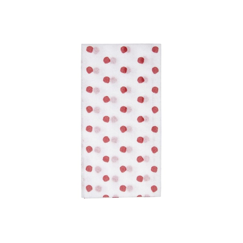 Vietri Papersoft Napkins Red Dot Guest Towel, pack of 20
