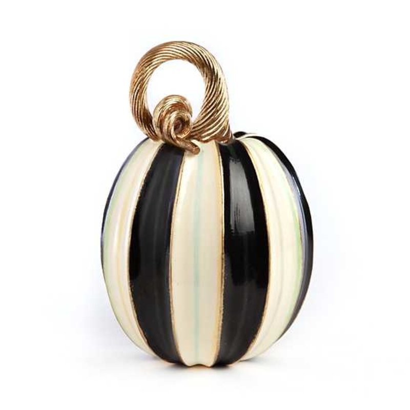 Mackenzie-Childs Elegant Stripe Pumpkin