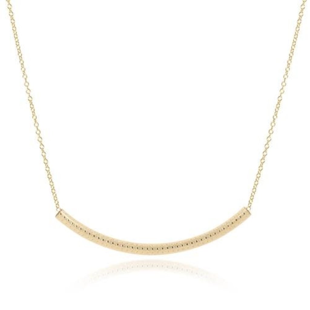 enewton 16" Necklace Gold - Bliss Bar Textured Gold