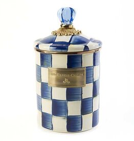 Mackenzie-Childs Royal Check Enamel Canister - Medium