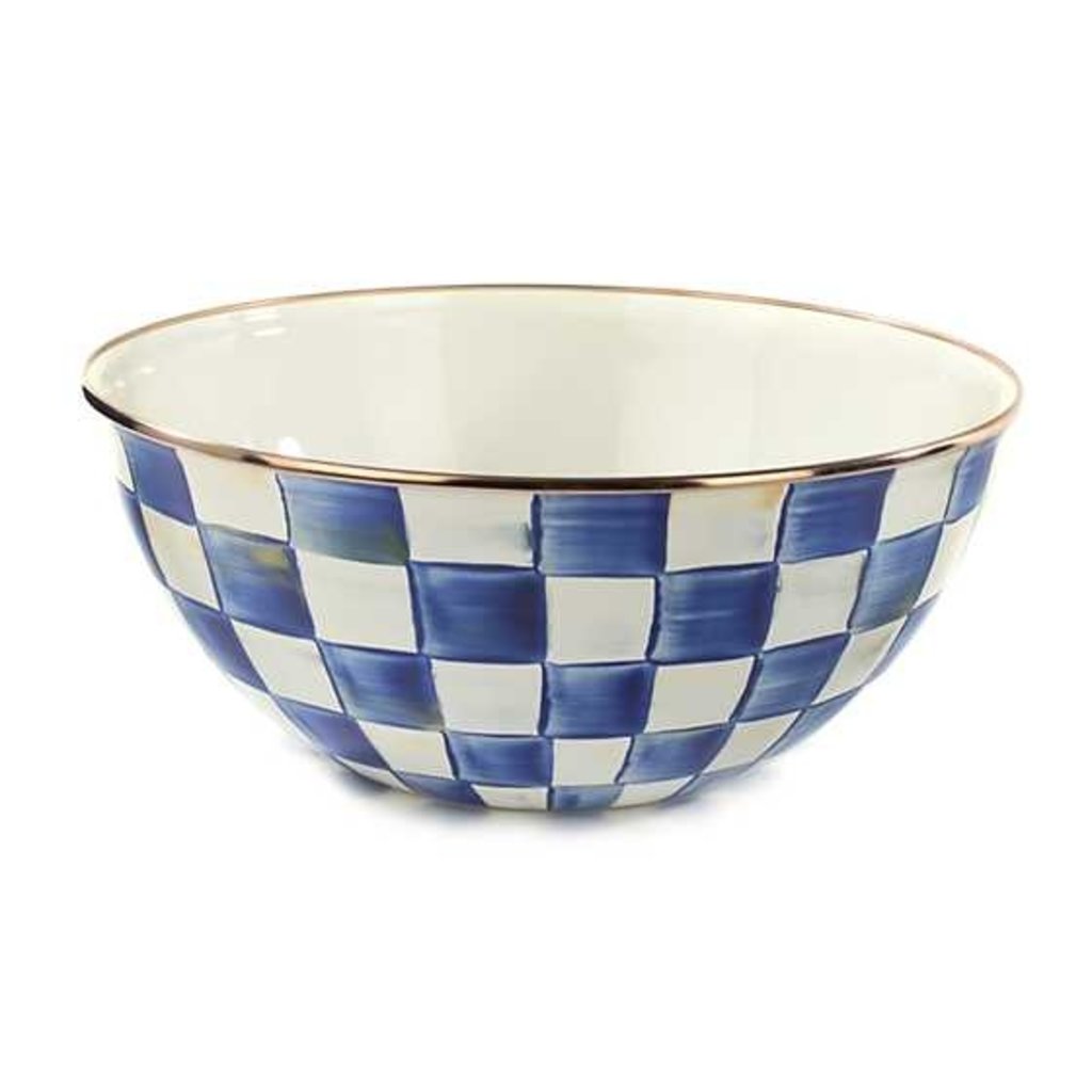 Mackenzie-Childs Royal Check Enamel Everyday Bowl  - Large