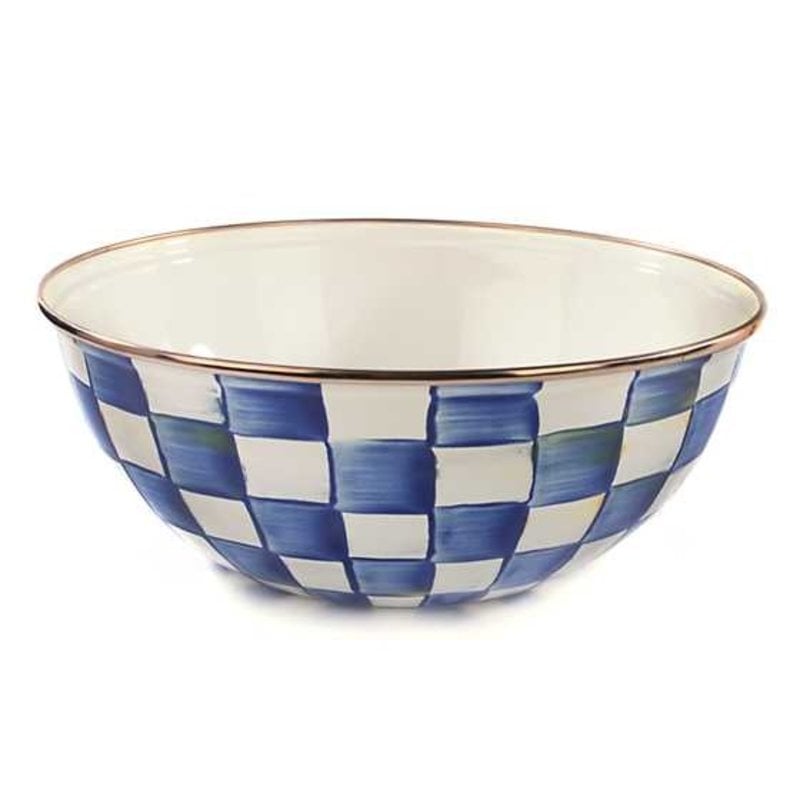 Mackenzie-Childs Royal Check Enamel Everyday Bowl - Medium