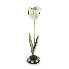 Mackenzie-Childs Tulip Large Candle Holder Gold & Ivory
