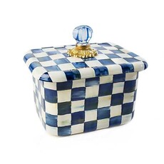 Mackenzie-Childs Royal Check Enamel Recipe Box
