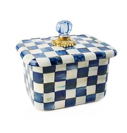 Mackenzie-Childs Royal Check Enamel Recipe Box