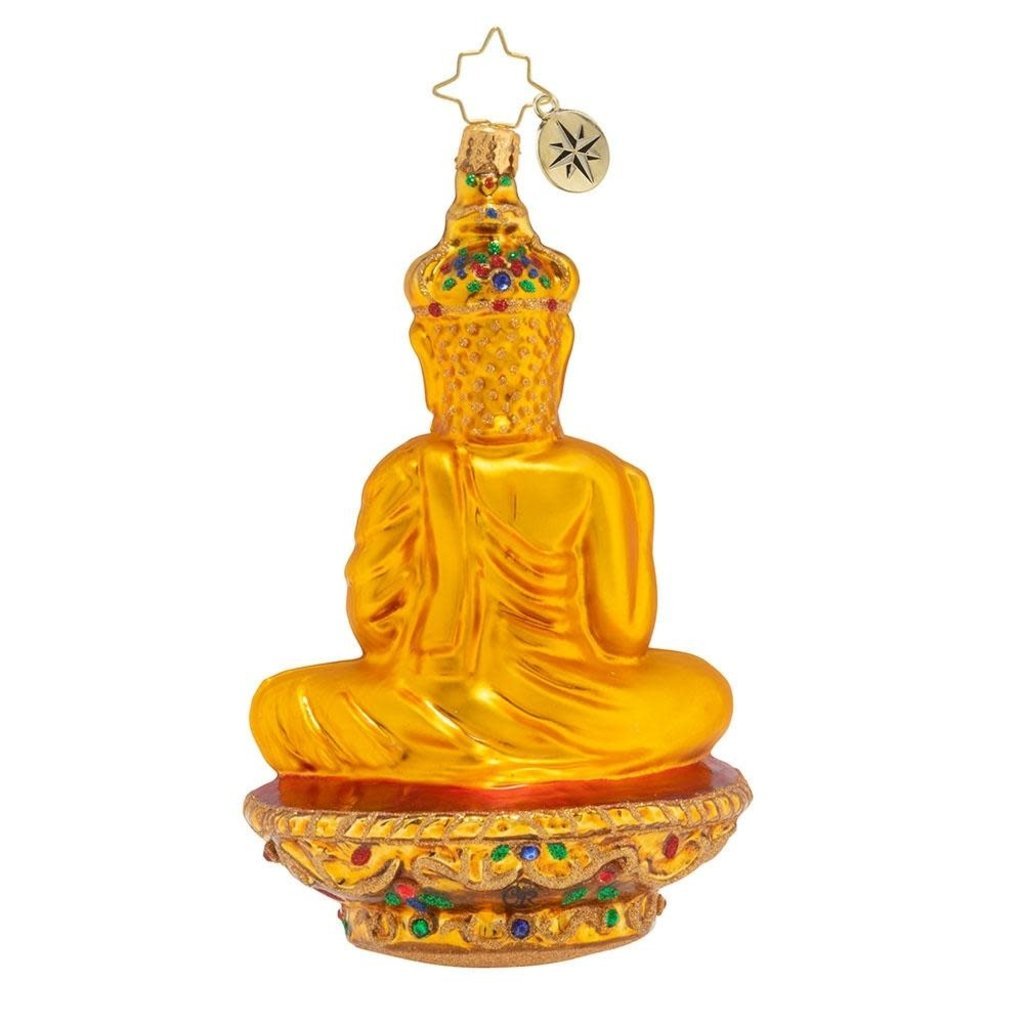 Radko Radko Ornament - Golden Serenity 'Buddha'