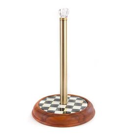 Mackenzie-Childs Courtly Check Wood Paper Towel Holder