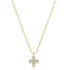 ENewton Design 14kt Gold & Diamond Signature Cross Necklace