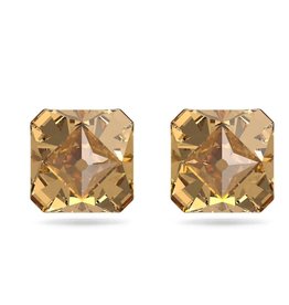 Swarovski Ortyx Stud Earrings Pyramid Cut-Yellow