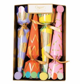 Caspari CONE CRACKERS-10 INCH/8 party hats