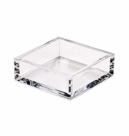 Caspari Acrylic Cocktail Napkin Holder in Crystal Clear