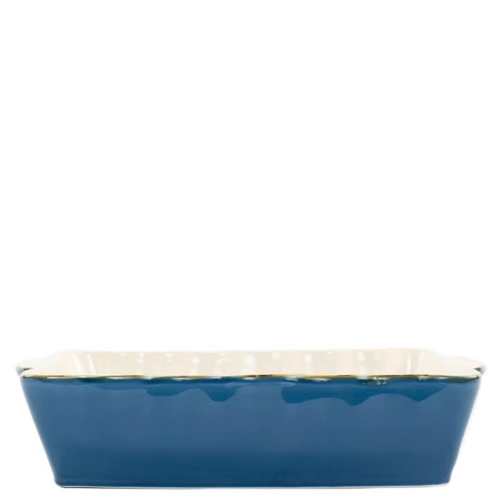 Italian Bakers Blue Rectangular Baker-Lg - Avondale Gift Boutique