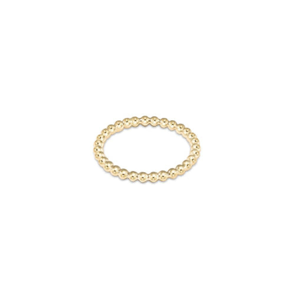 ENewton Design Classic Gold 2mm Bead Ring - Size 8