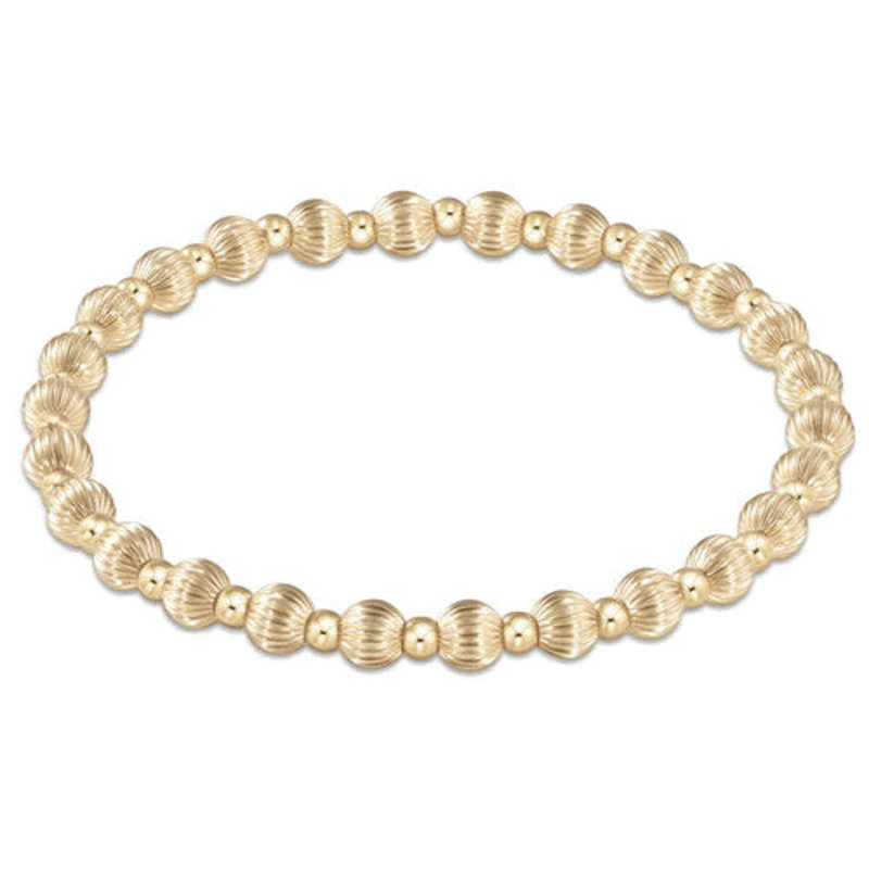 ENewton Design Dignity Grateful Gold 5mm Bead Bracelet