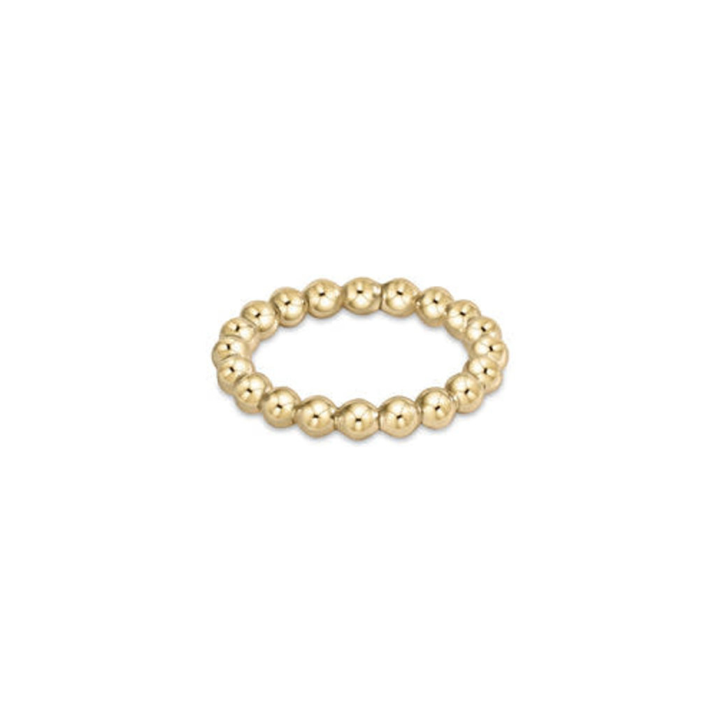 ENewton Design Classic Gold 3mm Bead Ring - Size 8