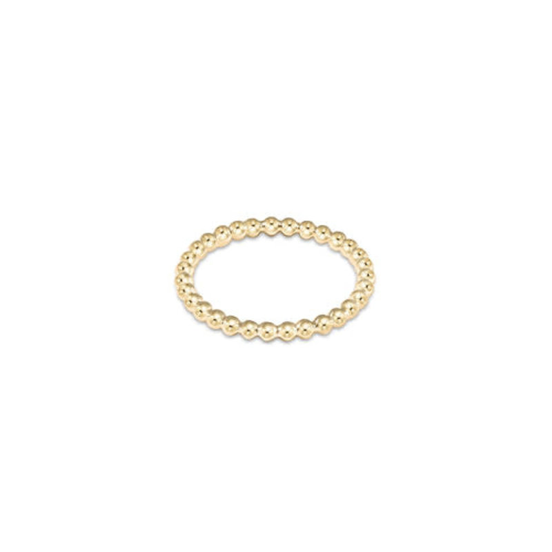 ENewton Design Classic Gold 2mm Bead Ring - Size 6