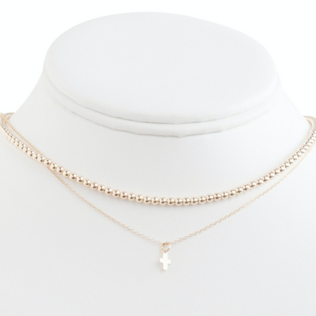 ENewton Design 15" Choker Classic Gold3mm Bead Necklace