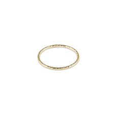 ENewton Design classic gold thin band textured ring - size 6