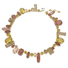 Swarovski Gema necklace Multicolored, Gold-tone plated