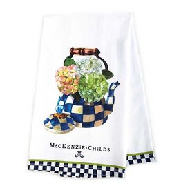 Mackenzie-Childs Hydrangea Tea Kettle Dish Towel