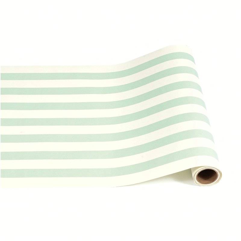 Hester & Cook Seafoam Classic Stripe Table Runner