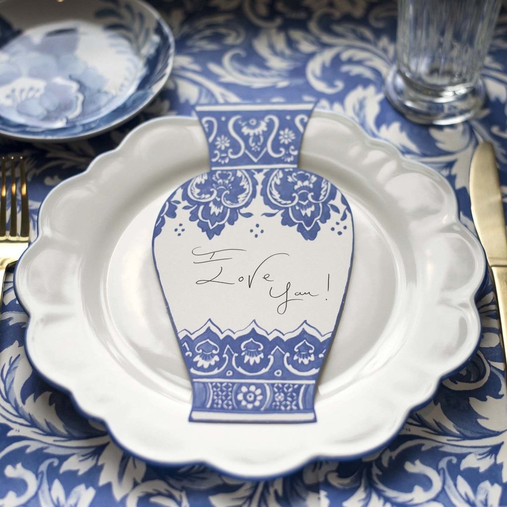 Hester & Cook China Blue Vase Table Accent
