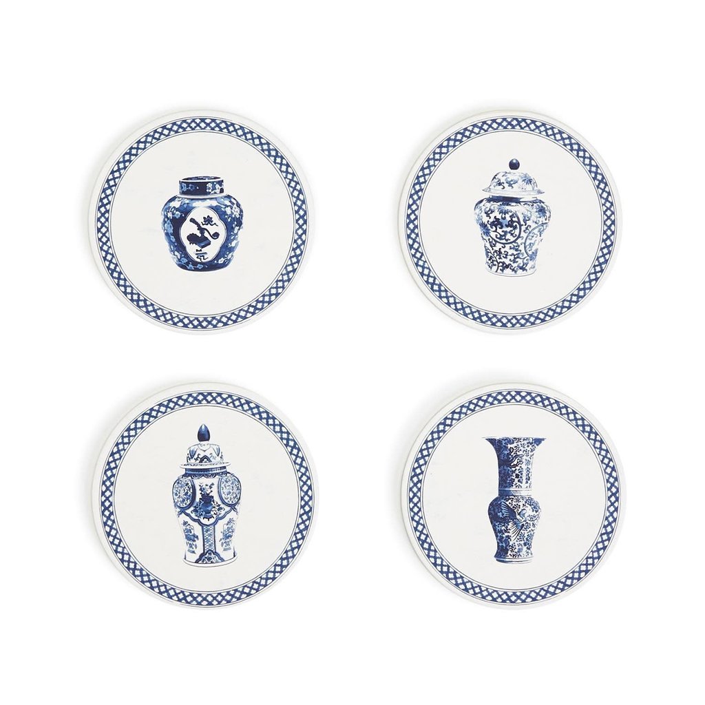 Chinoiserie Paper Coasters, Set of/40