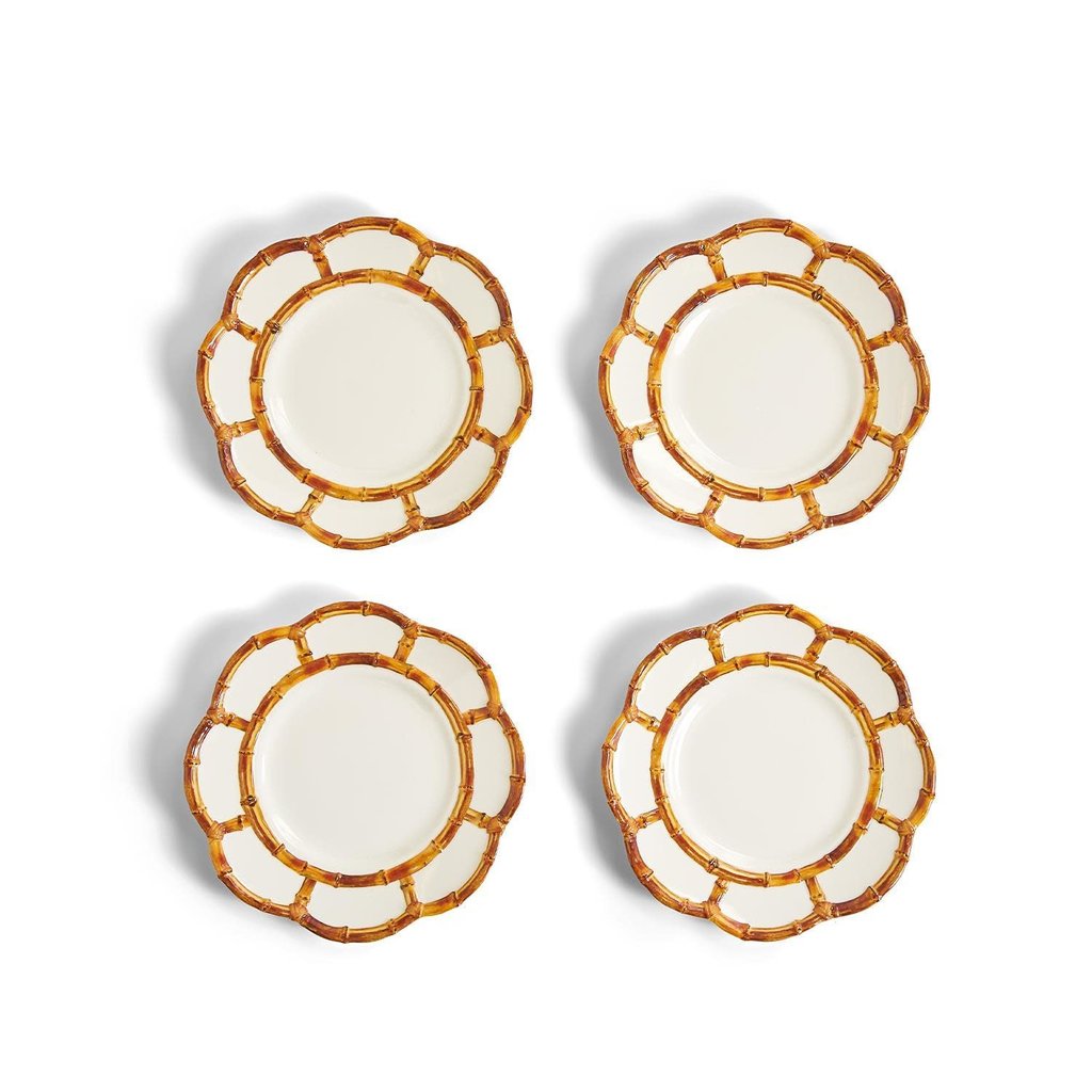 Bamboo Touch Accent Plate-Set/4