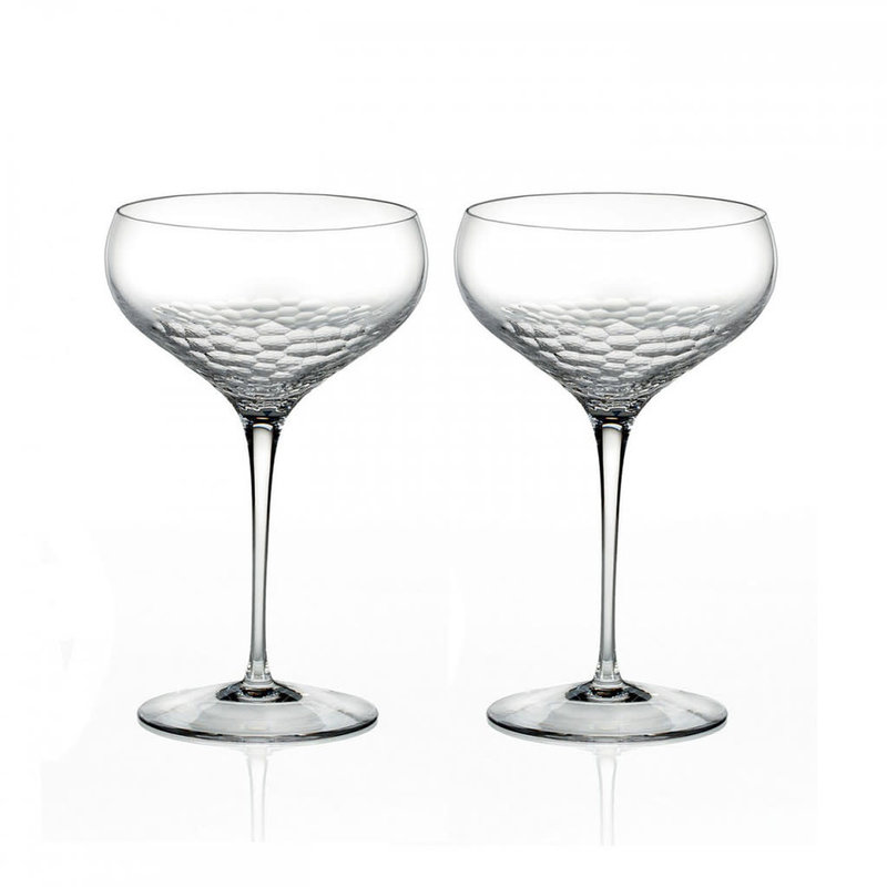 Vera Wang Vera Wang Sequin Stemware Saucer Champagne Pair