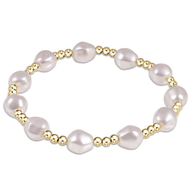 ENewton Design Admire Gold 3mm Bead Pearl Bracelet