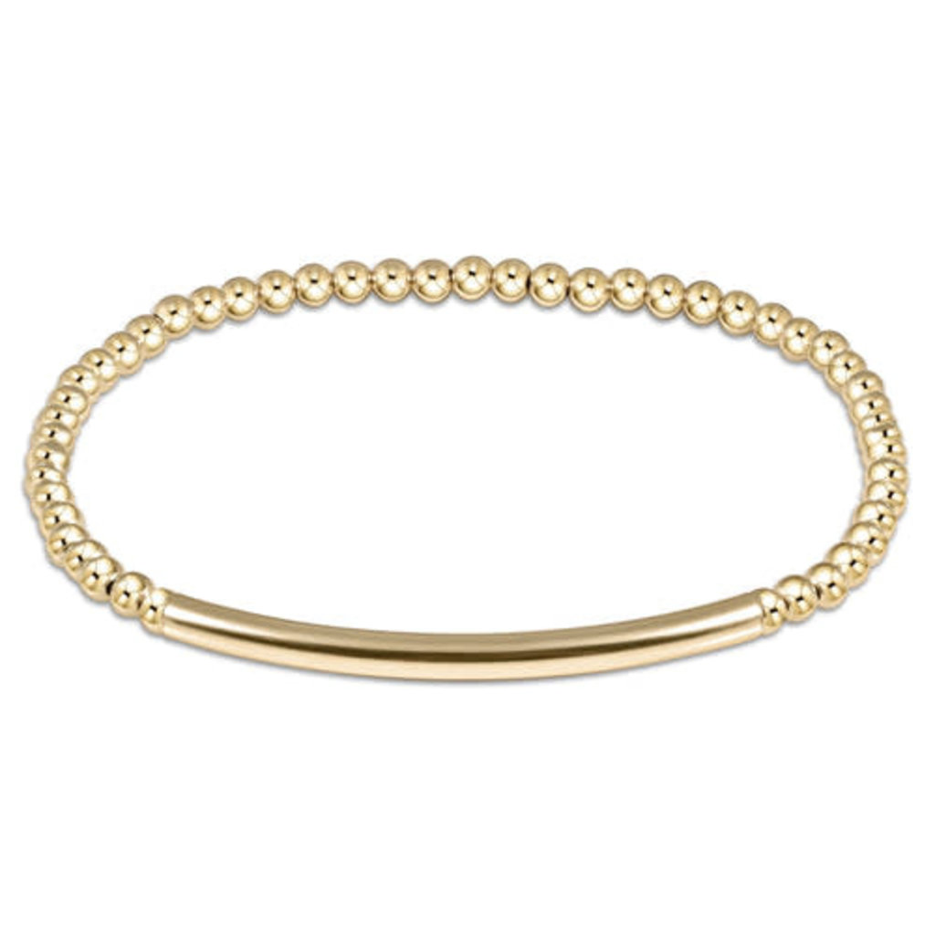 ENewton Design Classic Gold 3mm Bead Bracelet - Bliss Bar Smooth
