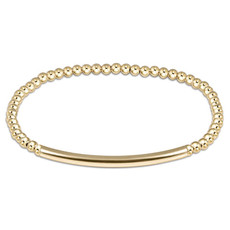 ENewton Design Classic Gold 3mm Bead Bracelet - Bliss Bar Smooth