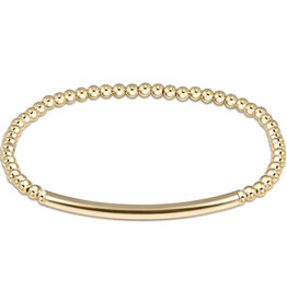 ENewton Design Classic Gold 3mm Bead Bracelet - Bliss Bar Smooth