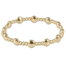 ENewton Design Honesty Gold Sincerity Pattern 6mm Bead Bracelet