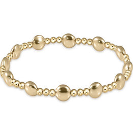 ENewton Design Honesty Gold Sincerity Pattern 6mm Bead Bracelet