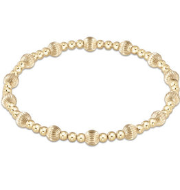 ENewton Design Dignity Sincerity Pattern 5mm Bead Bracelet - Gold