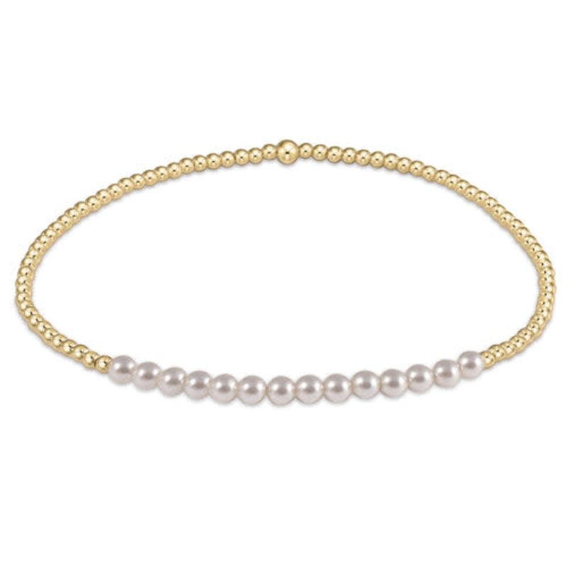 ENewton Design pearl gold bliss 2mm gold bead bracelet
