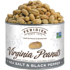 Feridies 18oz Can Sea Salt & Black Pepper Virginia Peanuts