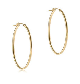 enewton Oval Gold 2" Hoop - Smooth
