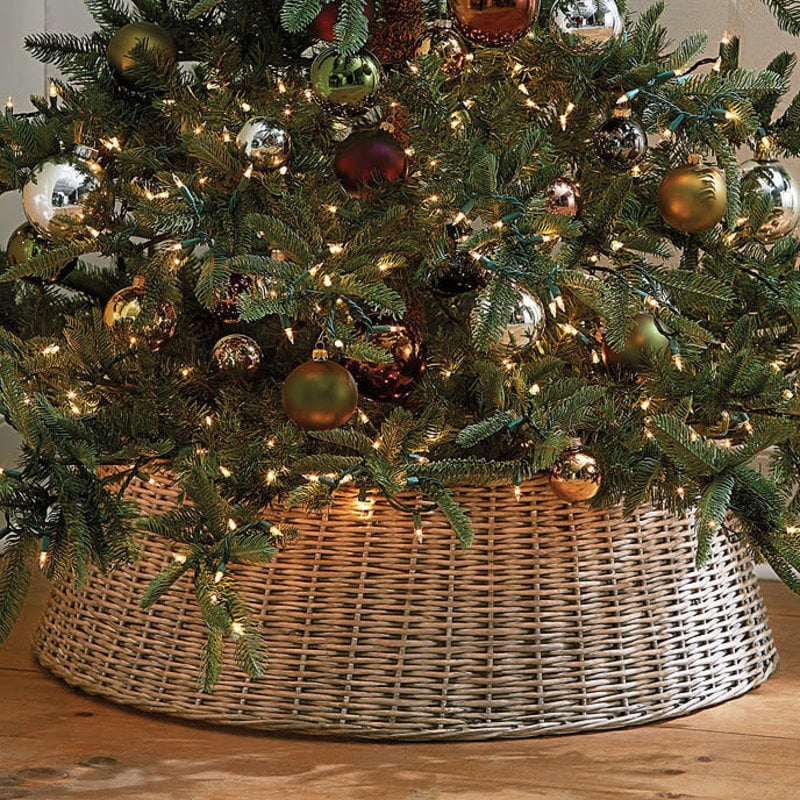 Burton & Burton Large Willow Buff Grey Tree Basket